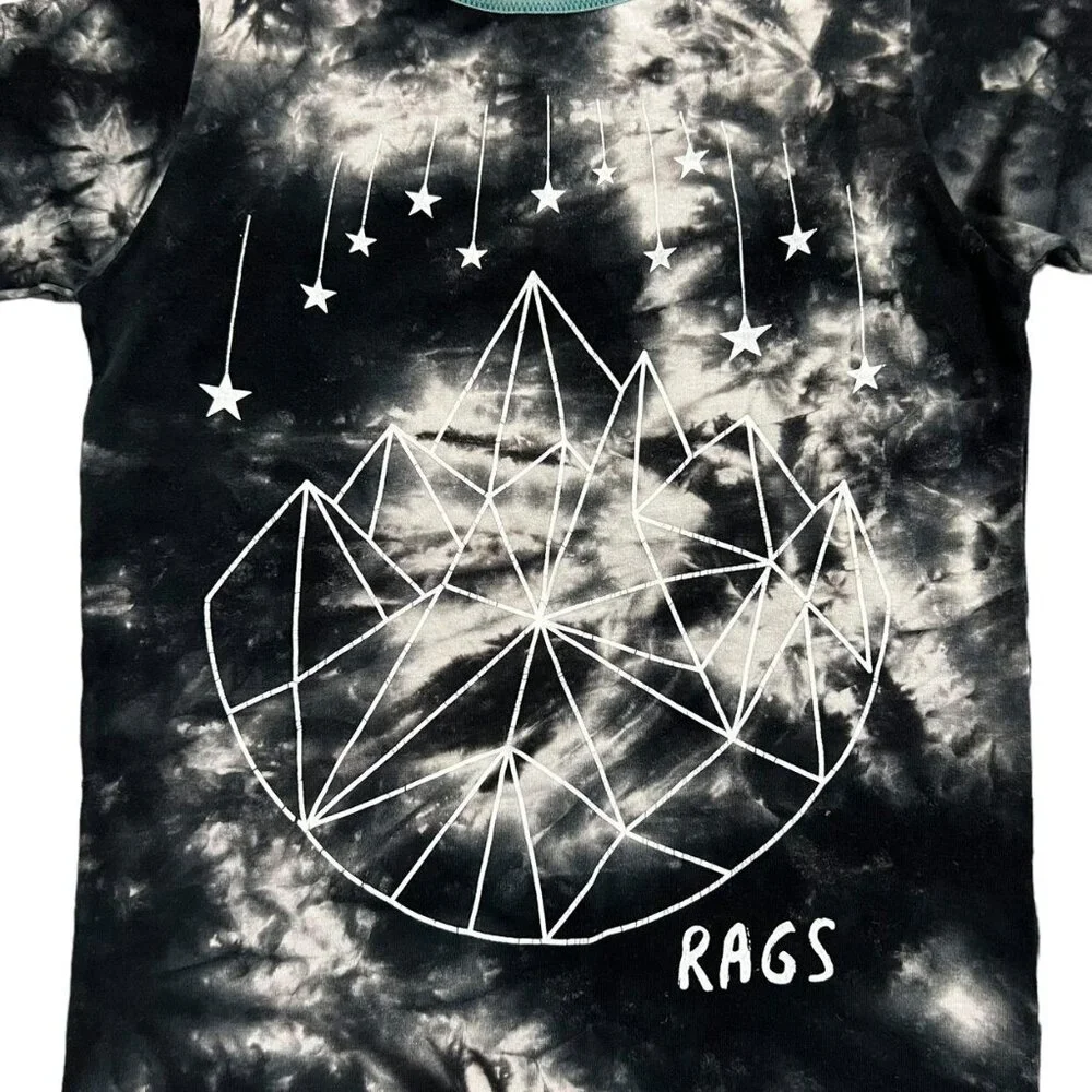 Rags 3/4T Tie Dye Geostar Shortie Romper